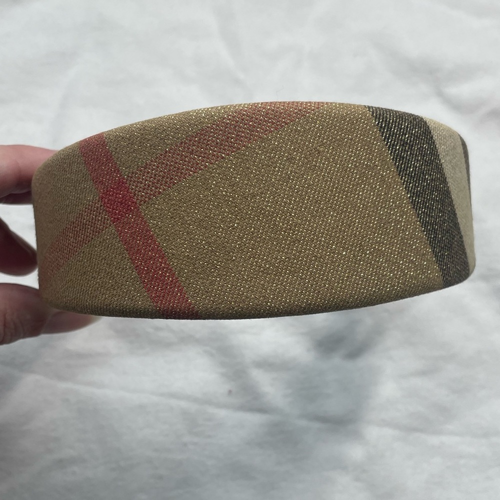 Burberry Plaid Headband - Tan